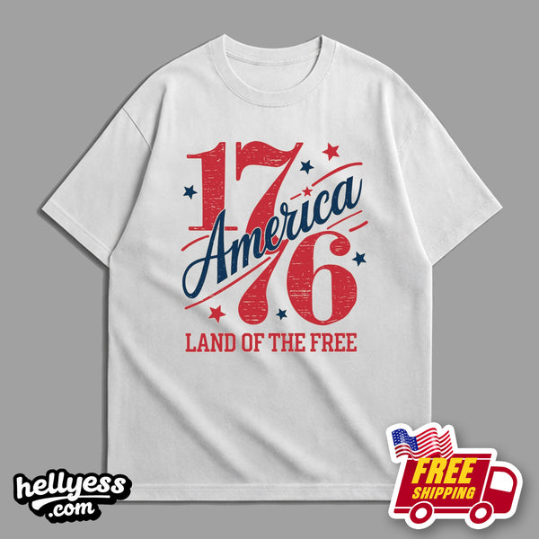America 1776 land of the free T-shirt