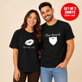 Beauty And The Beard Matching Couples T-Shirt (Set of 2)