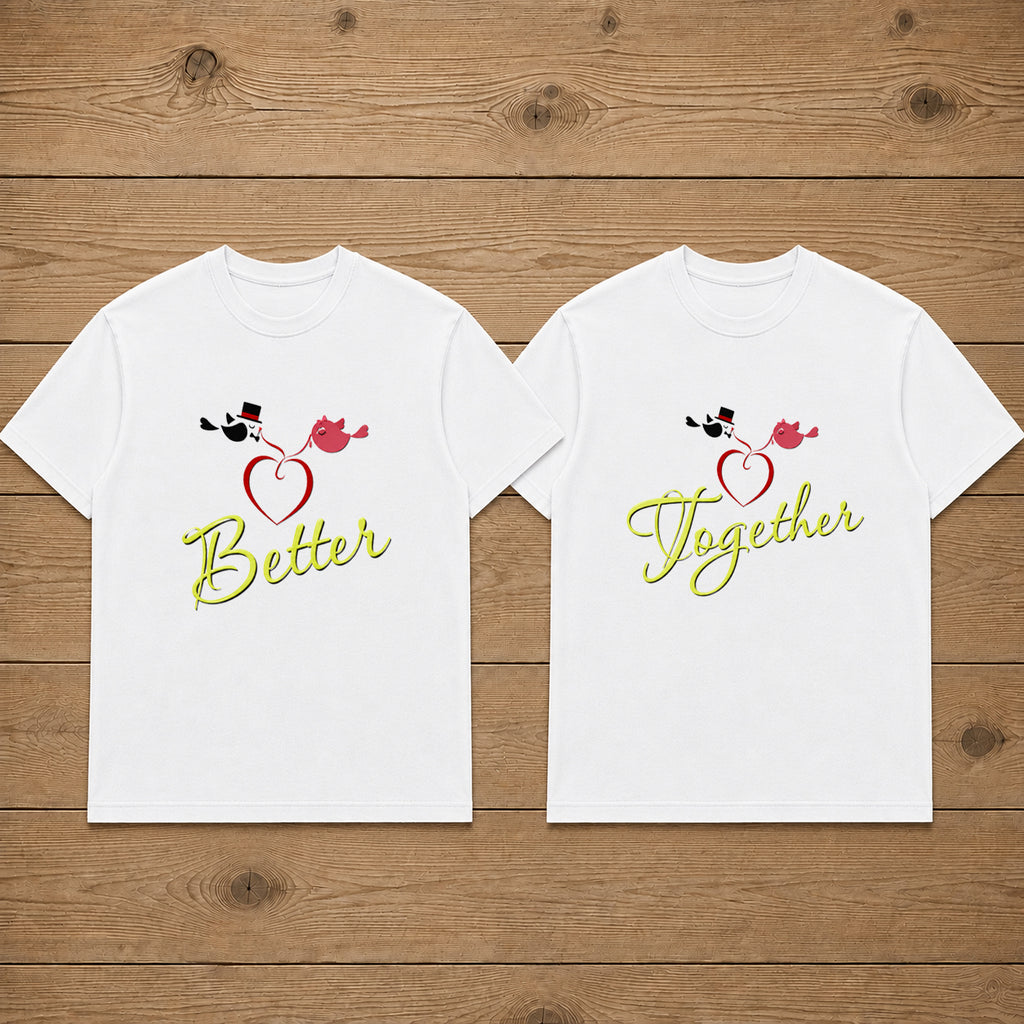 Better Together Matching Couples T-shirt
