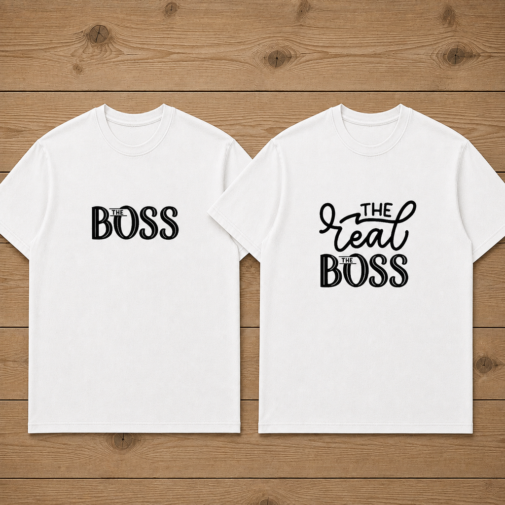 Boss And The Real Boss Matching Couples T-shirt