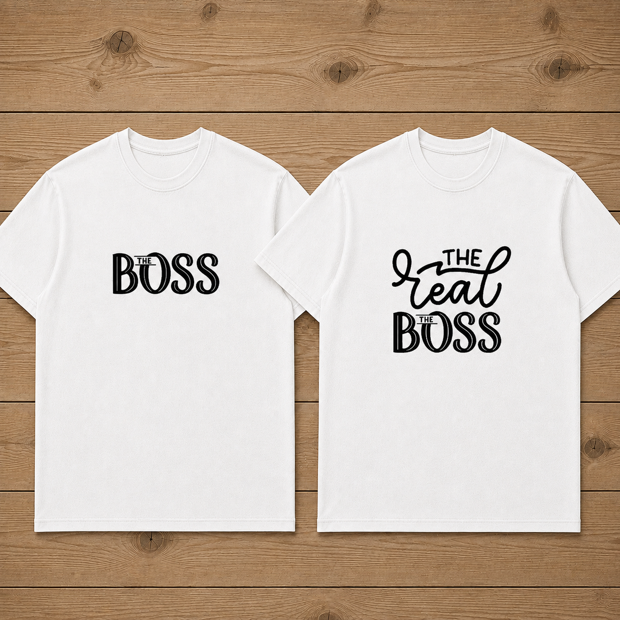 Boss And The Real Boss Matching Couples T-shirt