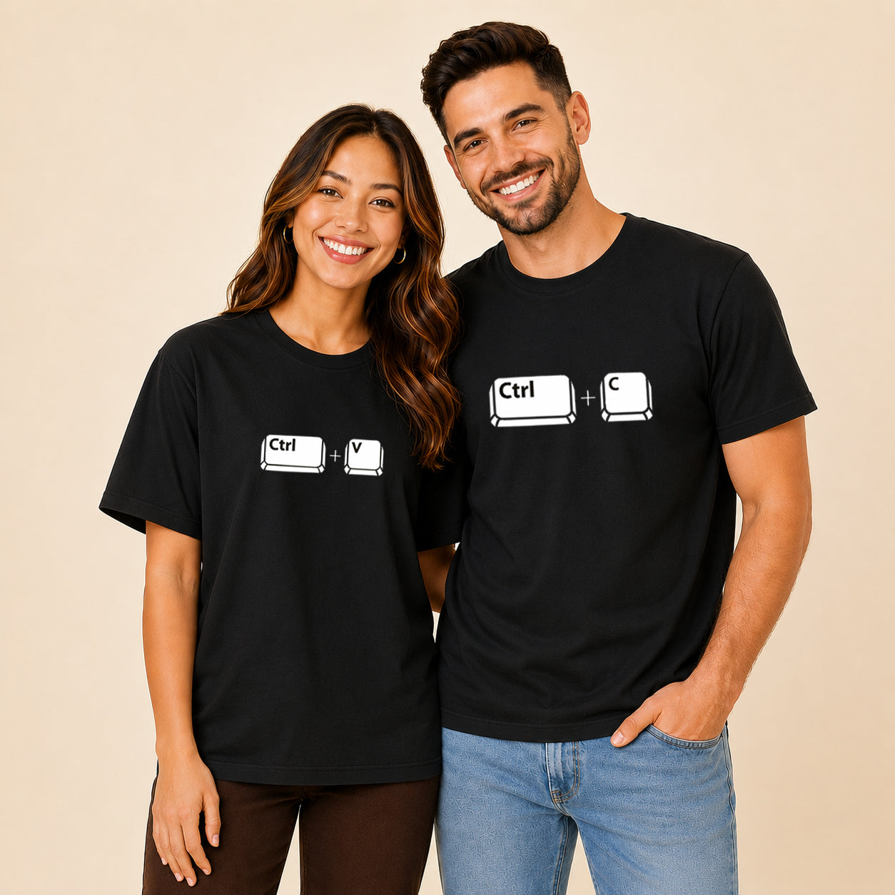Ctrl C Ctrl V Matching Couples T-shirt