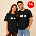 Ctrl C Ctrl V Matching Couples T-Shirt (Set of 2)