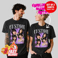 Custom Matching Couple T-Shirt — Acid Washed Vintage (Set of 2)