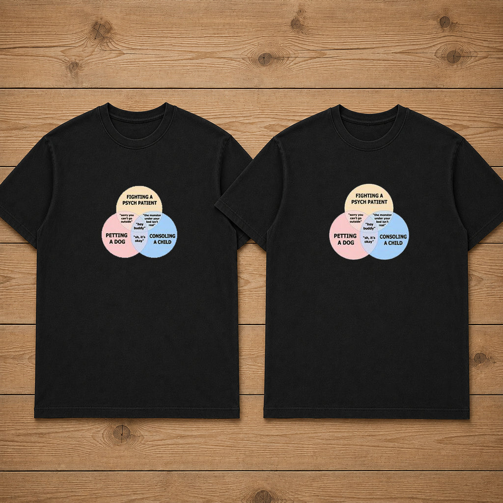 Fighting A Psych Patient Matching Couples T-shirt