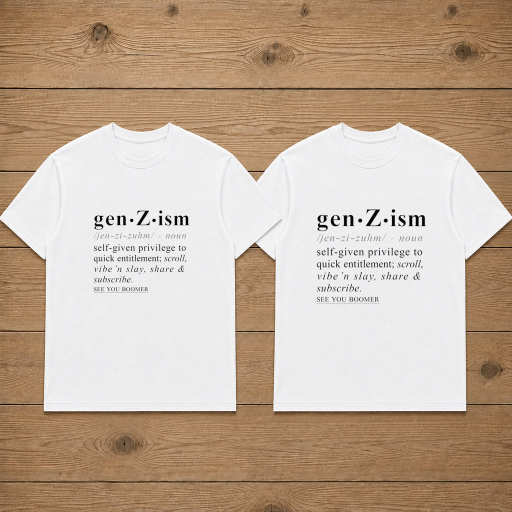 Gen Z Ism Discriptions Matching Couples T-shirt