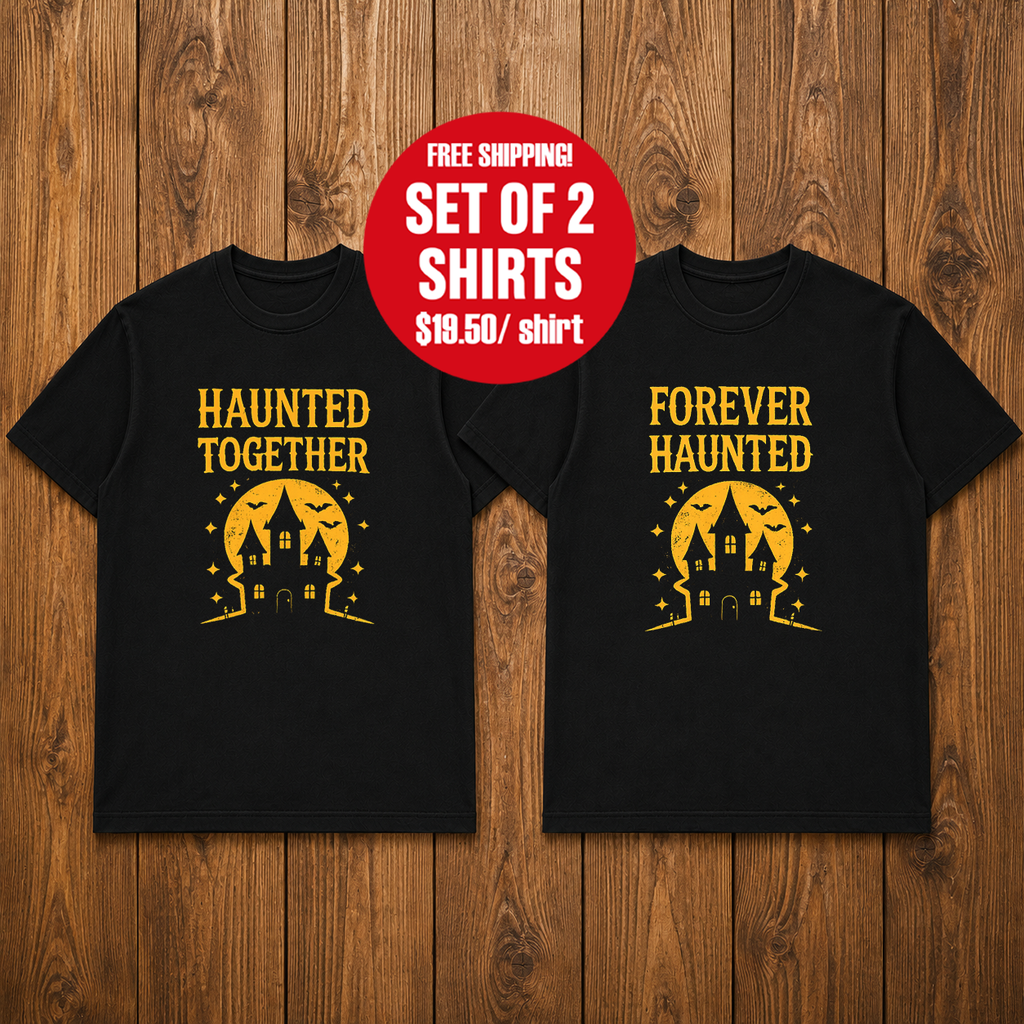 Haunter Together Matching Couples T-shirt