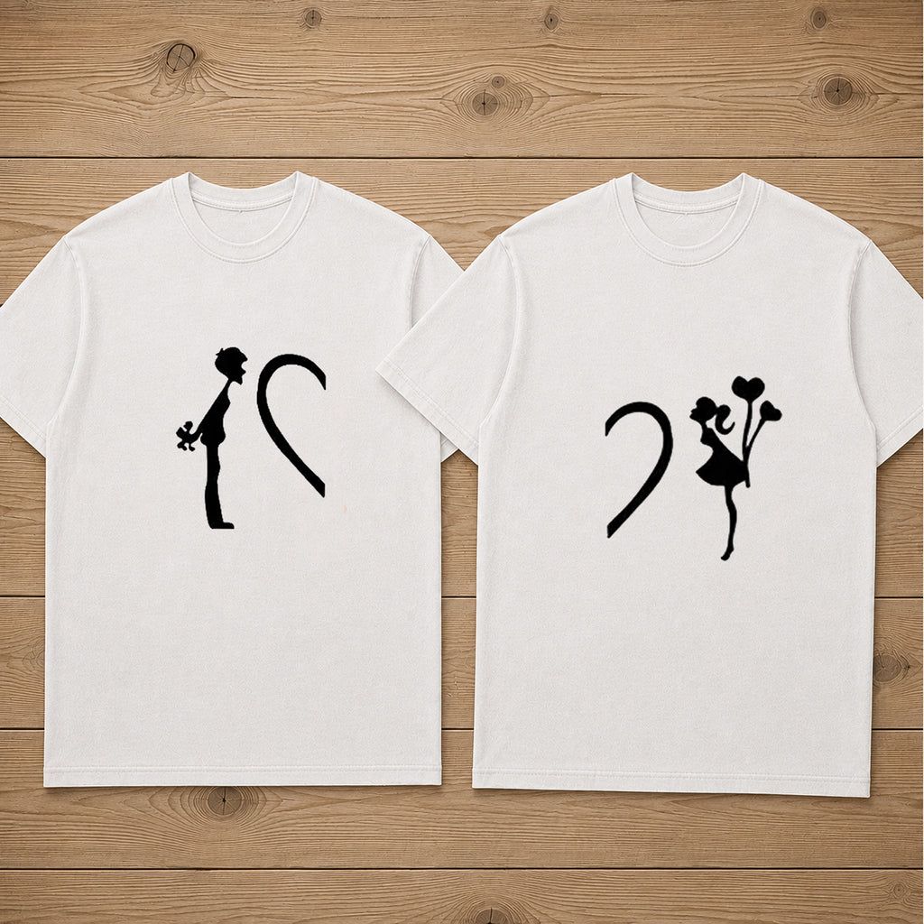 His And Hers Matching Couples T-shirt