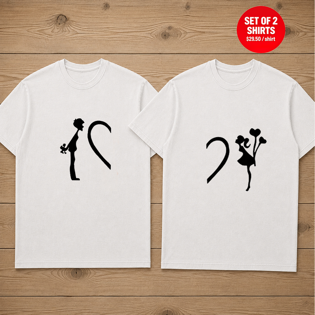 His And Hers Matching T-Shirt (Set of 2)