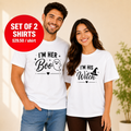 His Witch Her Boo Halloween Matching Couples T-shirt