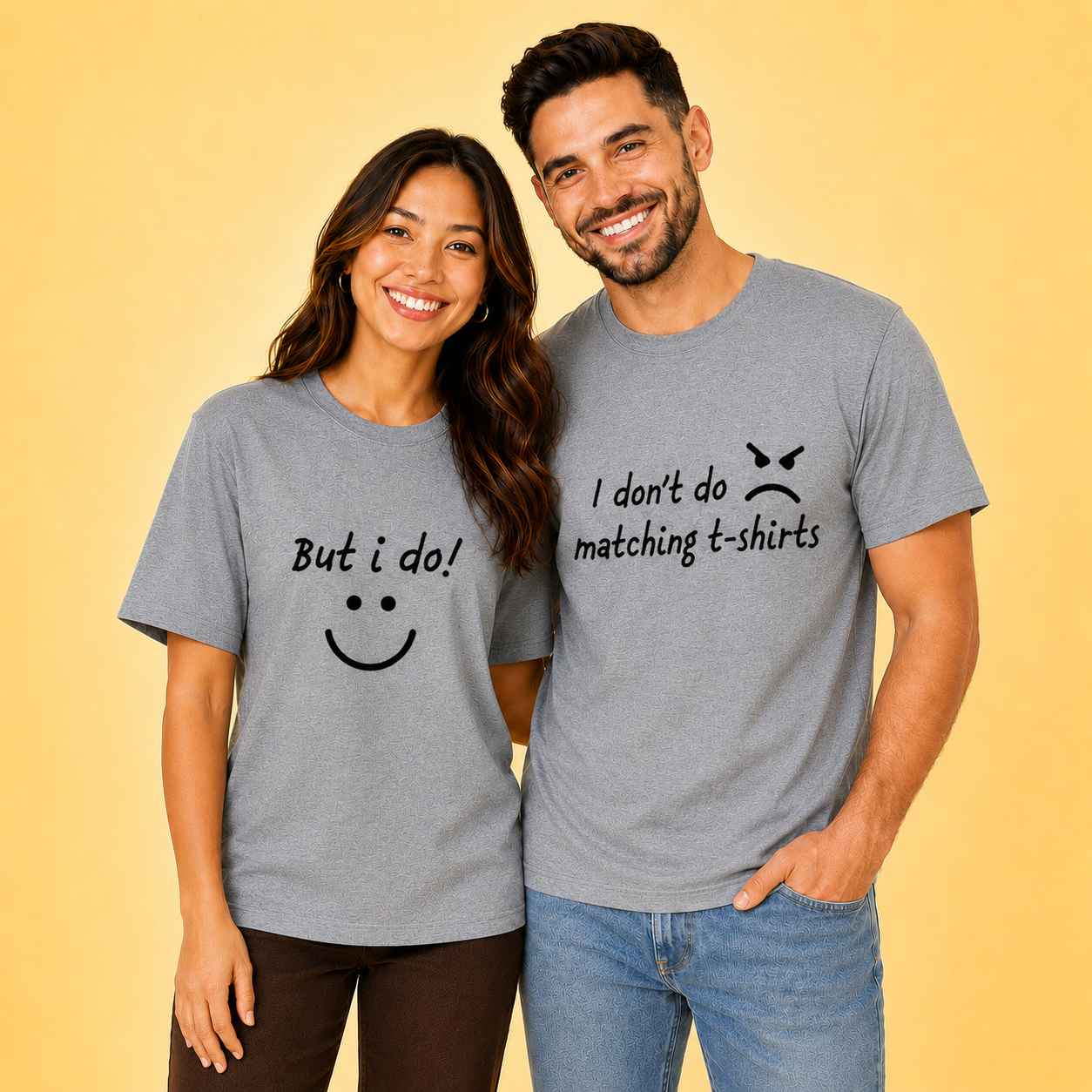 I Don't Do Matching T Shirt But I Do Grey Matching Couples T-shirt