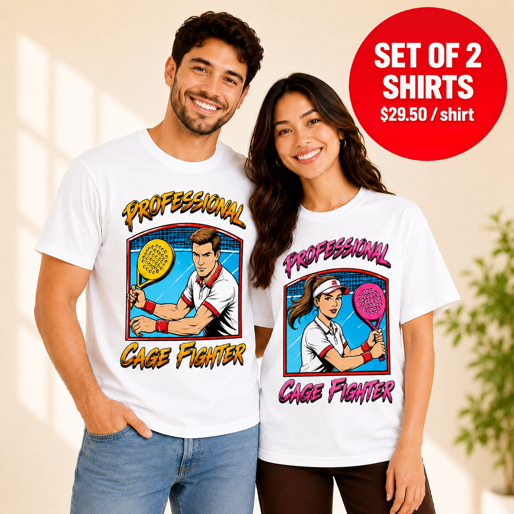 Professional Cage Fighter Matching Couples T-shirt