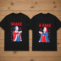 Shake & Bake USA Independence Day Matching Couple T-shirt