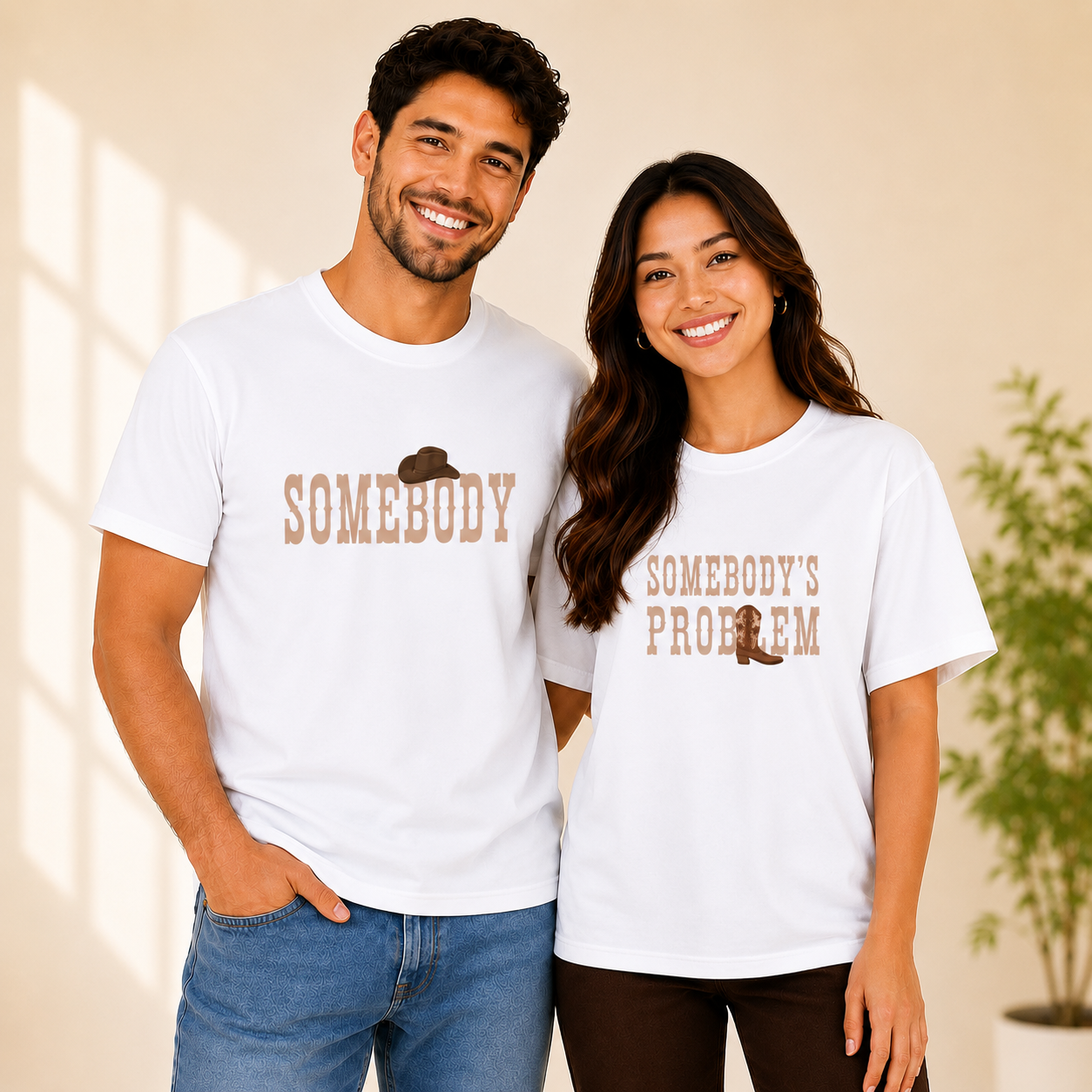 Somebody's Problem Matching Couples T-shirt