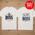 The Boss The Real Boss Matching Couple T-Shirt (Set of 2)