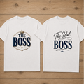 The Boss The Real Boss Matching Couple T-shirt