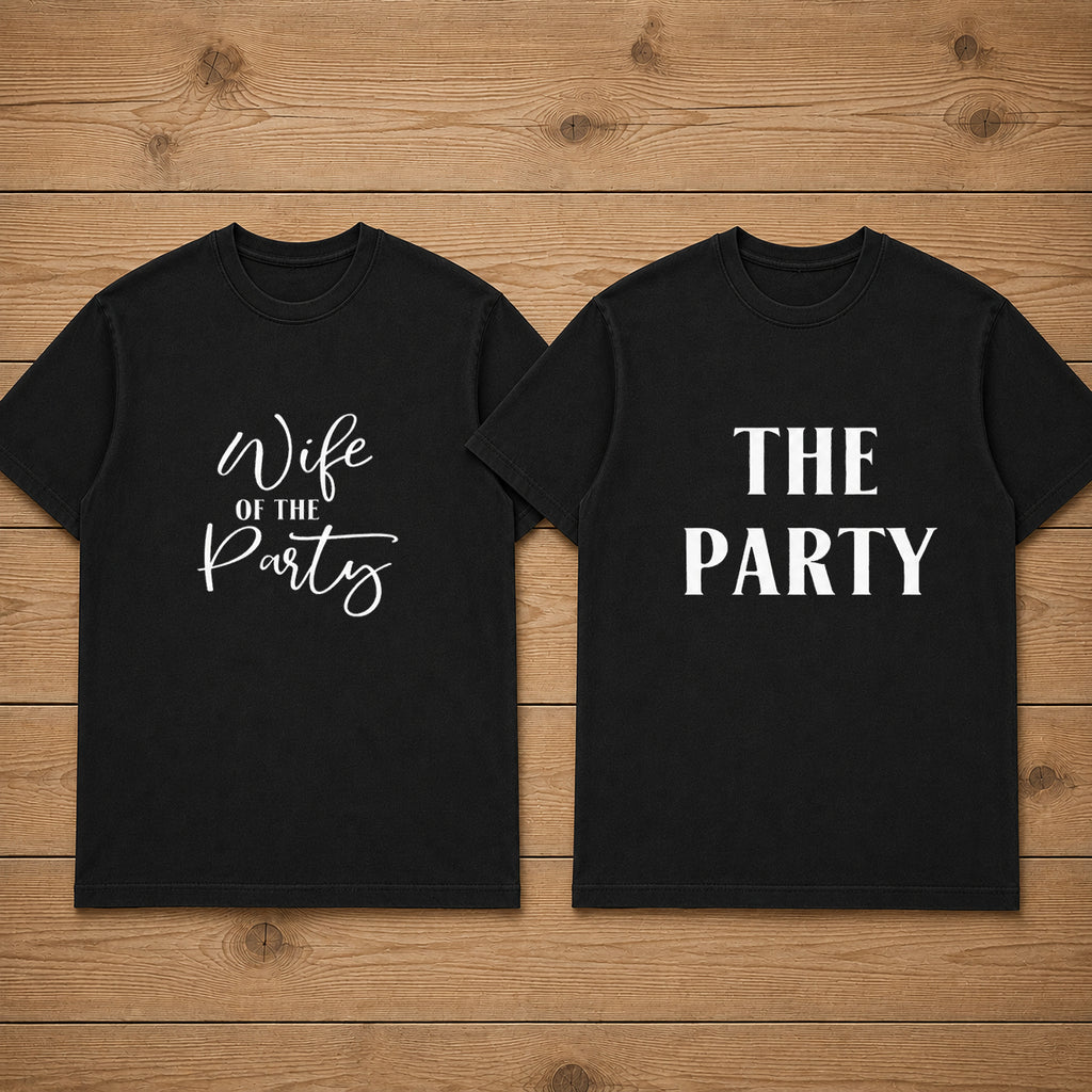 Wife Of The Party Matching Couples T-shirt