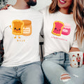 best combination peanut butter matching couple t-shirt