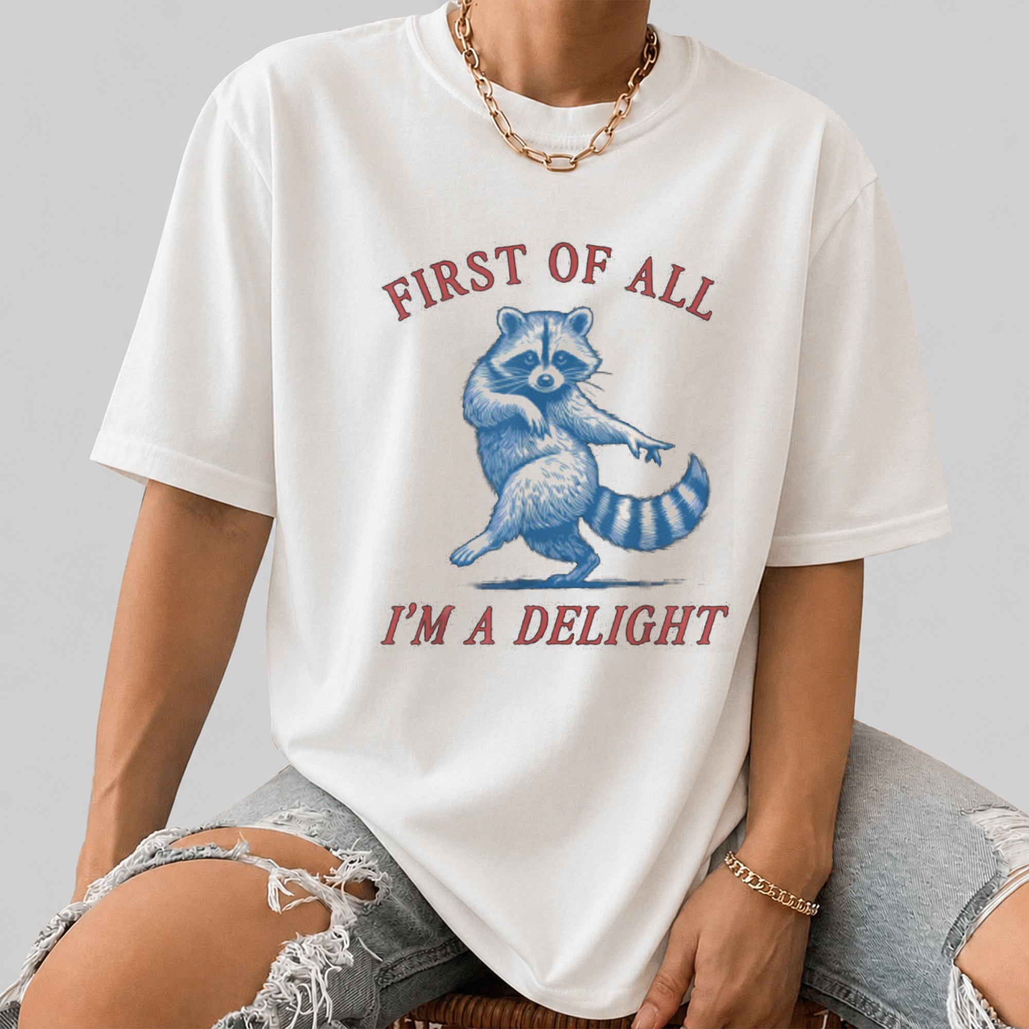 FIRST OF ALL I'AM DELIGHT - introvert t-shirt