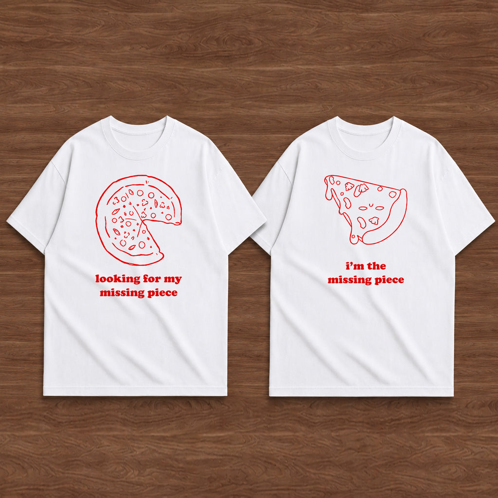 looking for my missing piece matching couple t-shirt