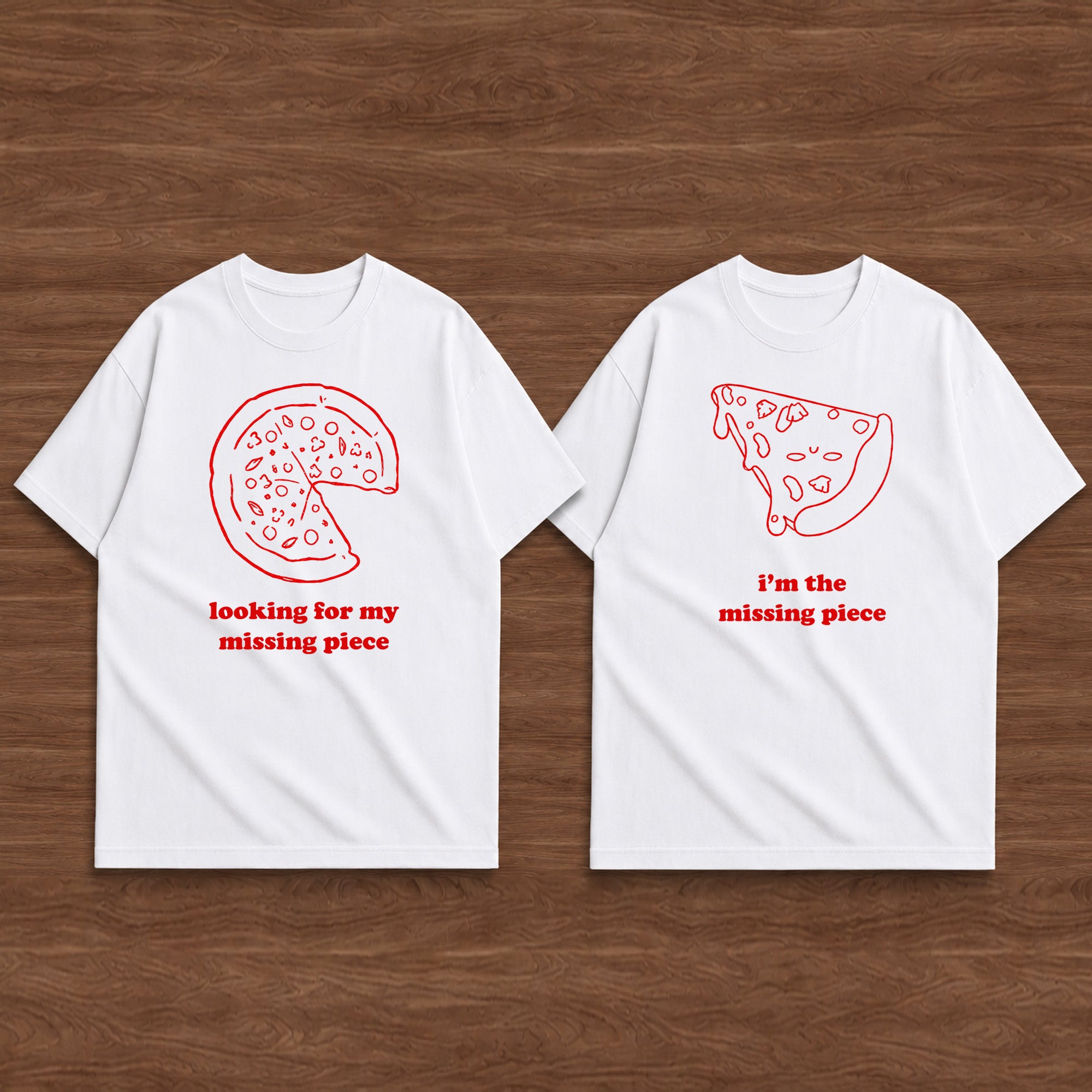 looking for my missing piece matching couple t-shirt