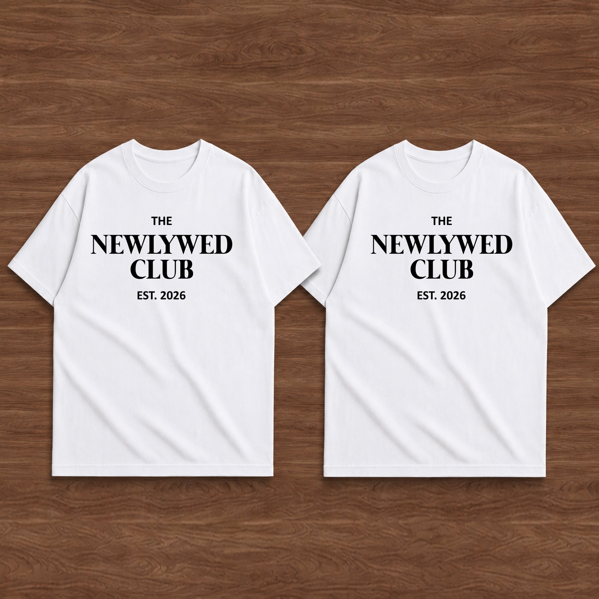 newlywed est 2026 couple T-shirt