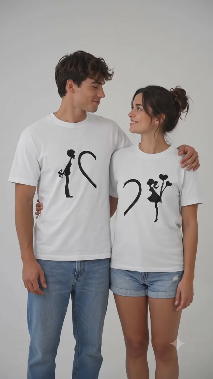 His And Hers Matching T-Shirt (Set of 2)