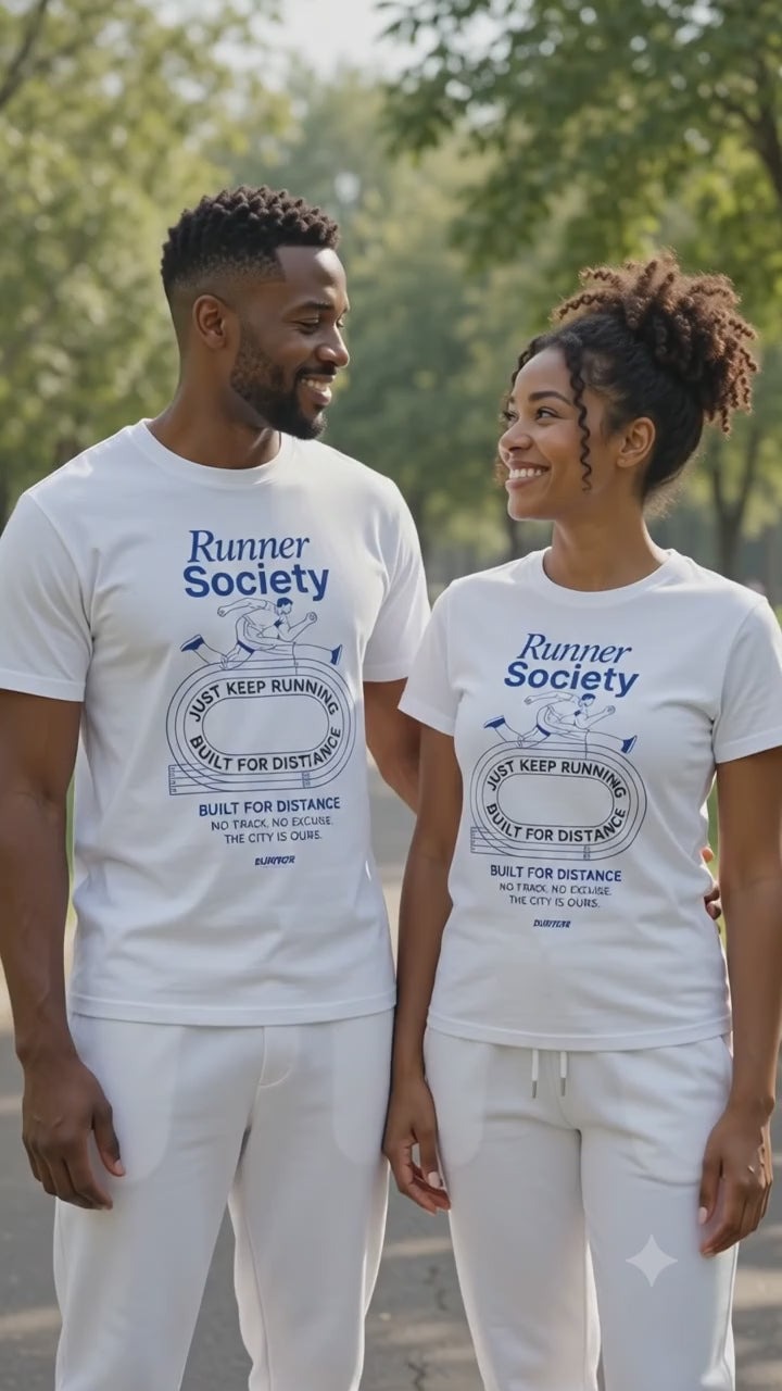 Runner Society Just Keep Running  T-Shirt