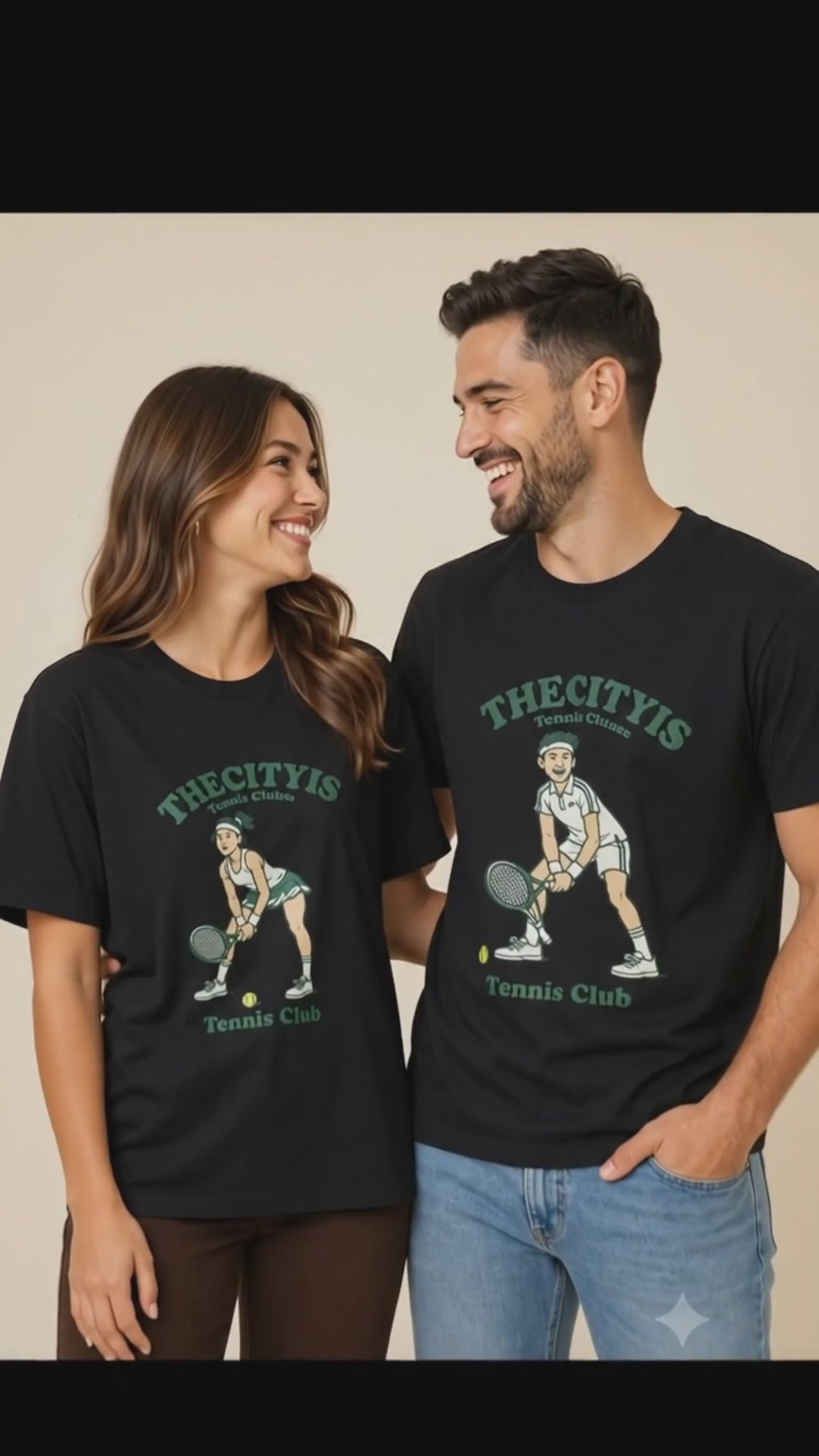 The Cityis Tennis Club Matching Couples T-shirt