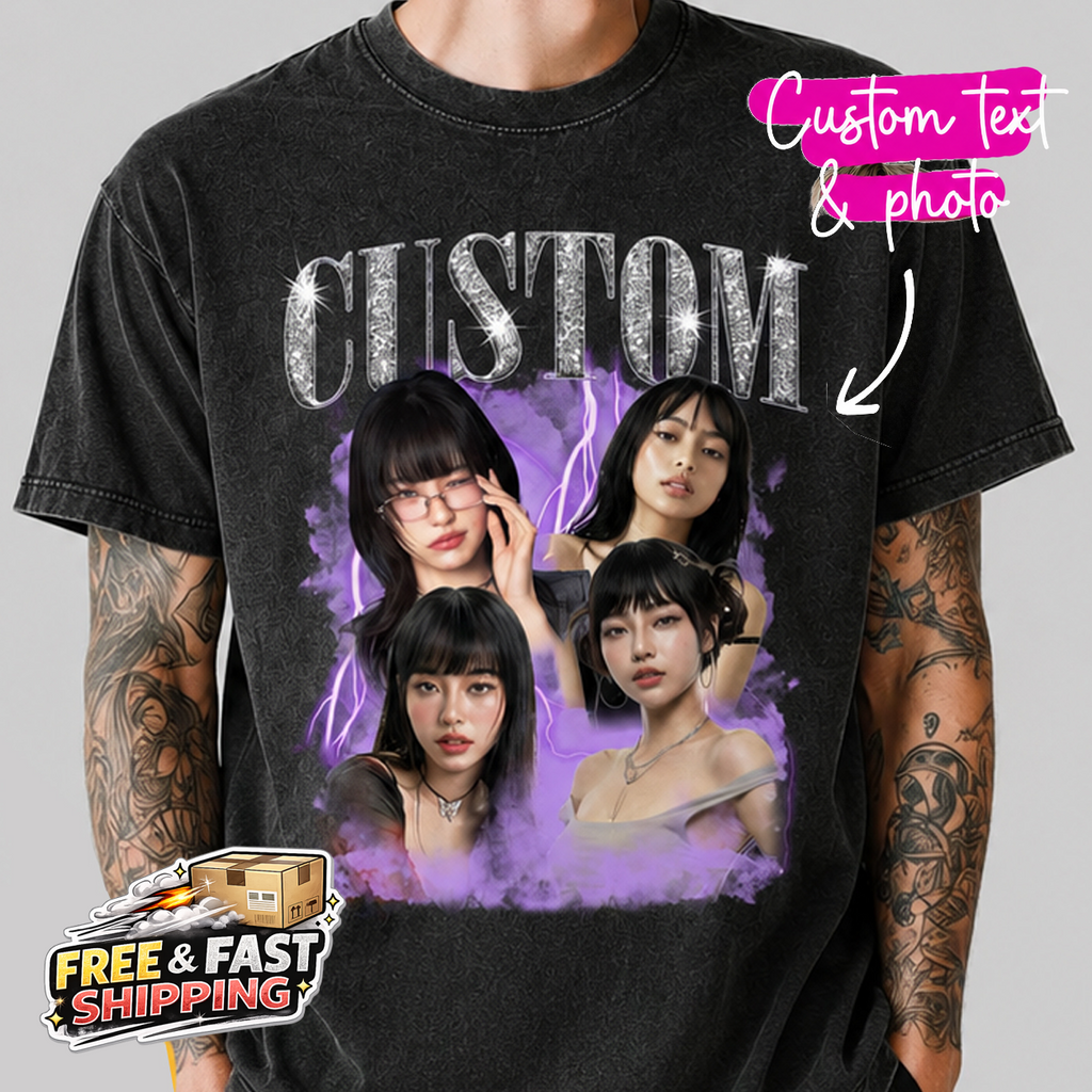 Custom bootleg T-shirt Custom acid washed t-shirt Custom Vintage T-shirt
