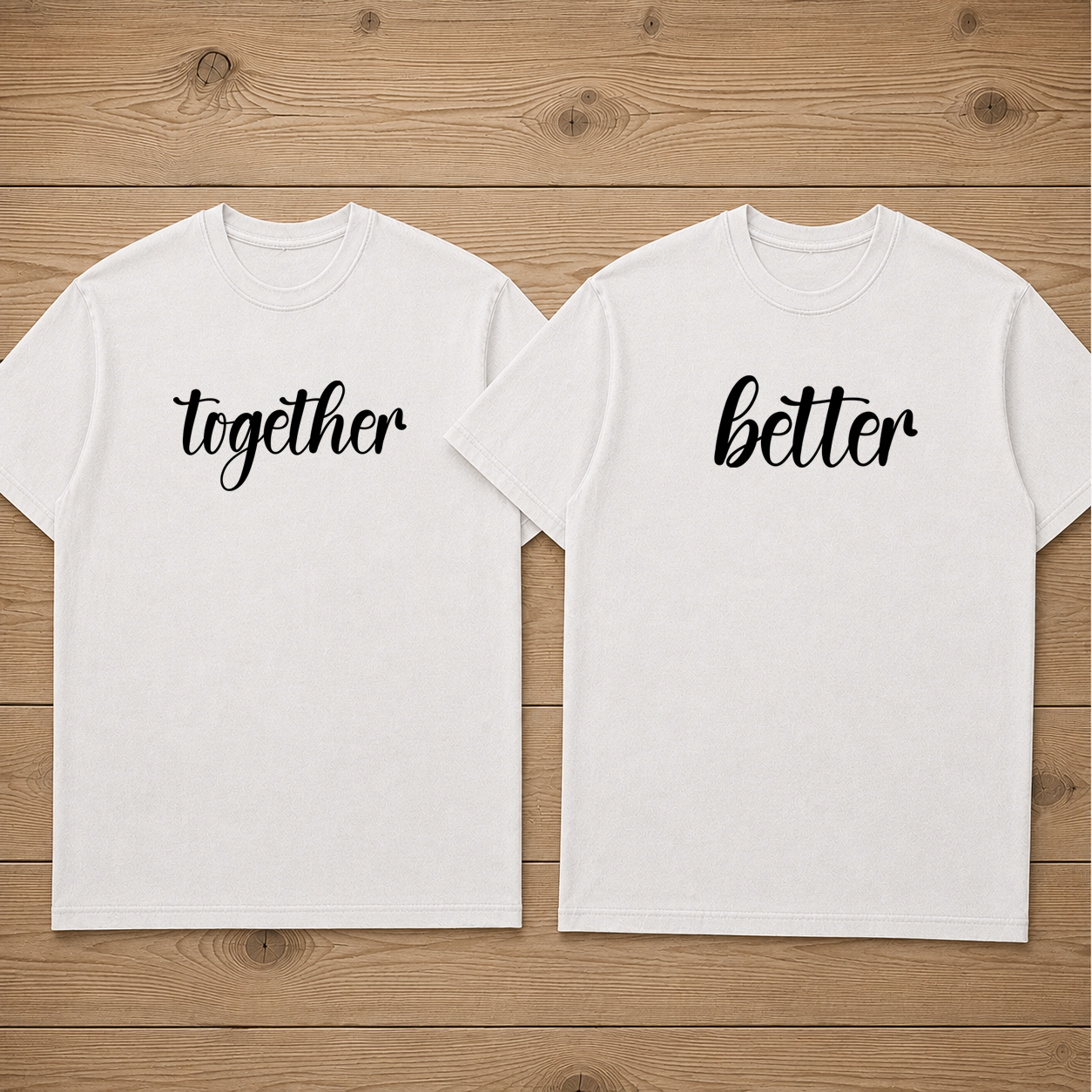 TOGETHER BETTER couple matching t-shirt